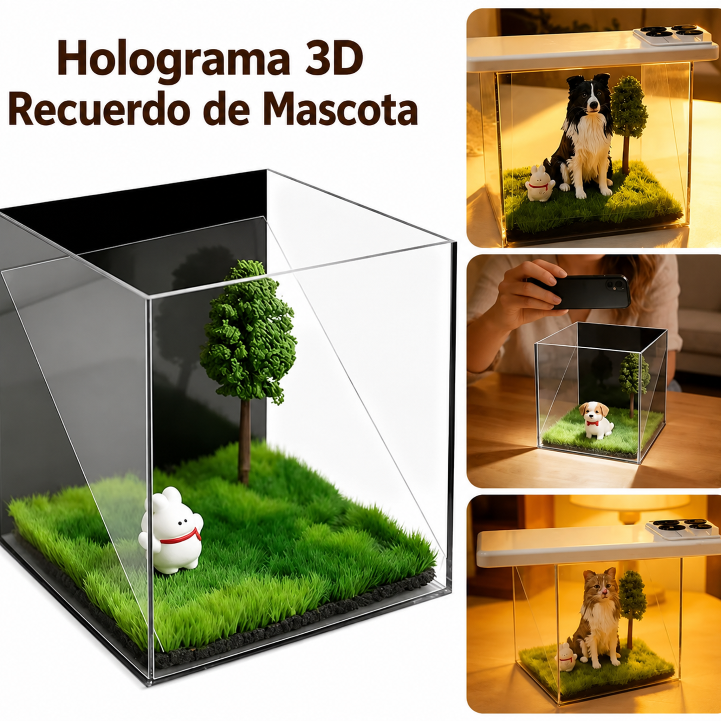 Holograma 3D Recuerdo de Mascota