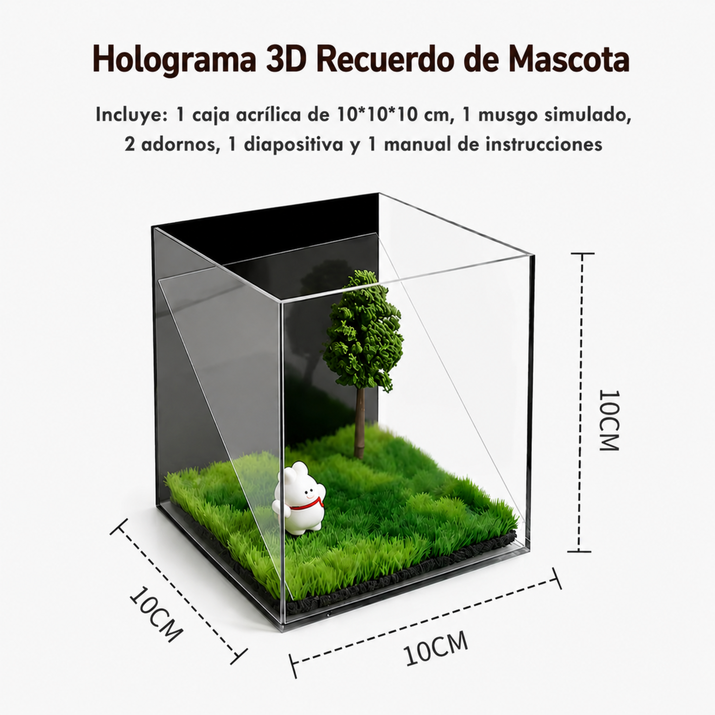 Holograma 3D Recuerdo de Mascota